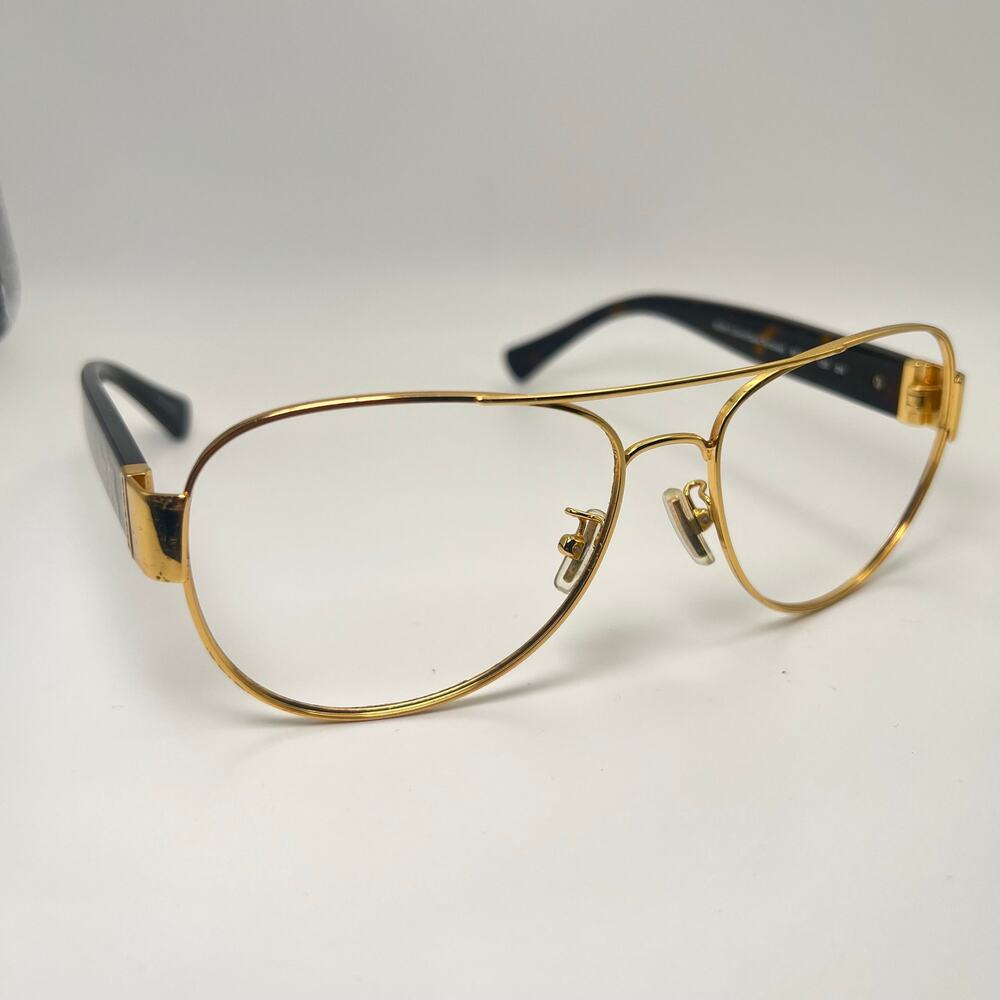 Coach HC7059 923813 Sunglasses Gold Tortoise Shell Frames Only 58-15-135